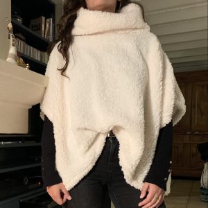 poncho polaire vêtement couture sur-mesure