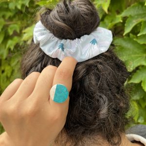 chouchou cheveux couture upcycling