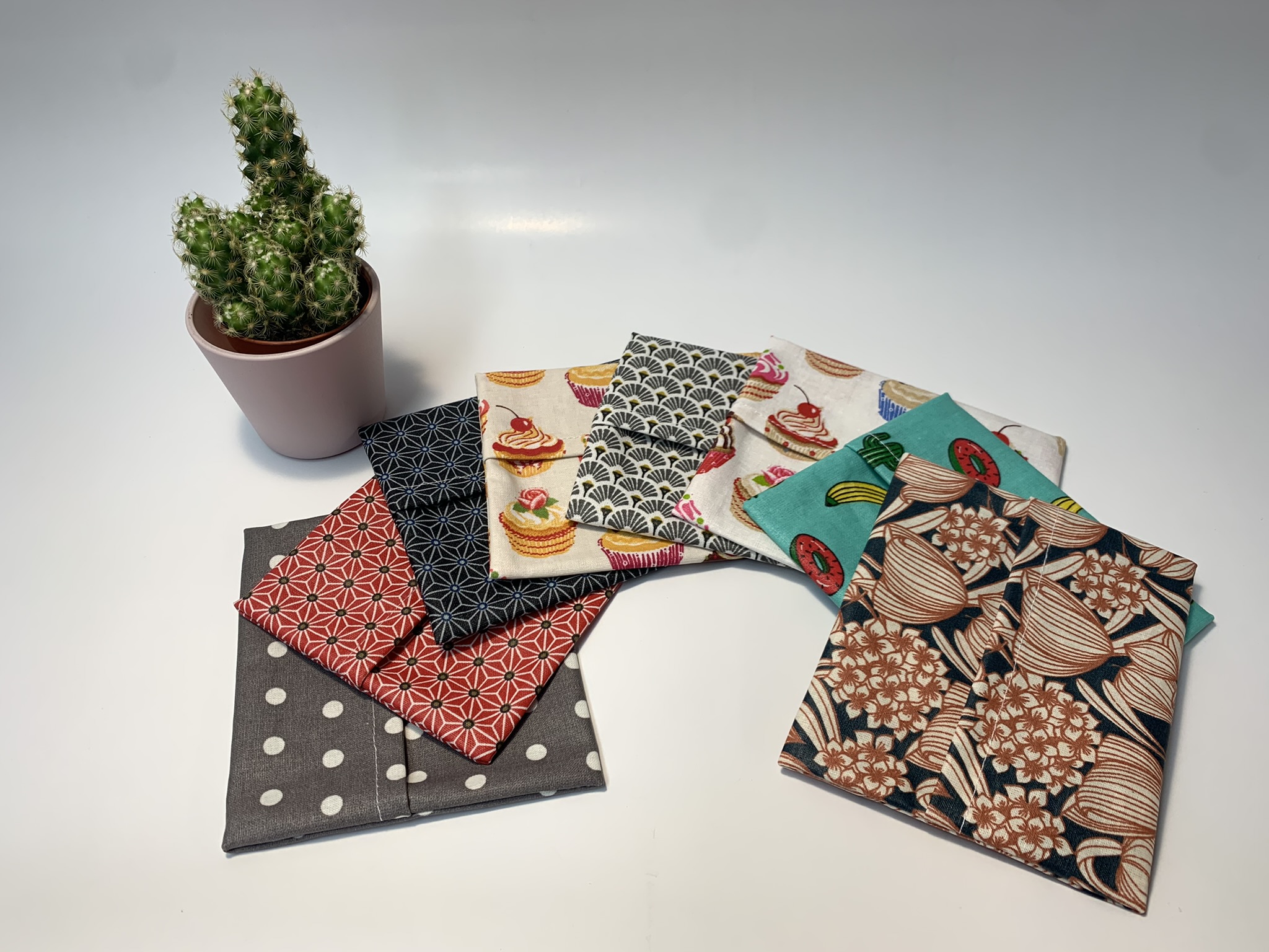 Pochettes à savon imperméables lavables réutilisables