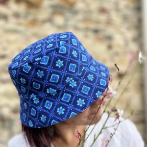 bob réversible upcyclé coton adulte