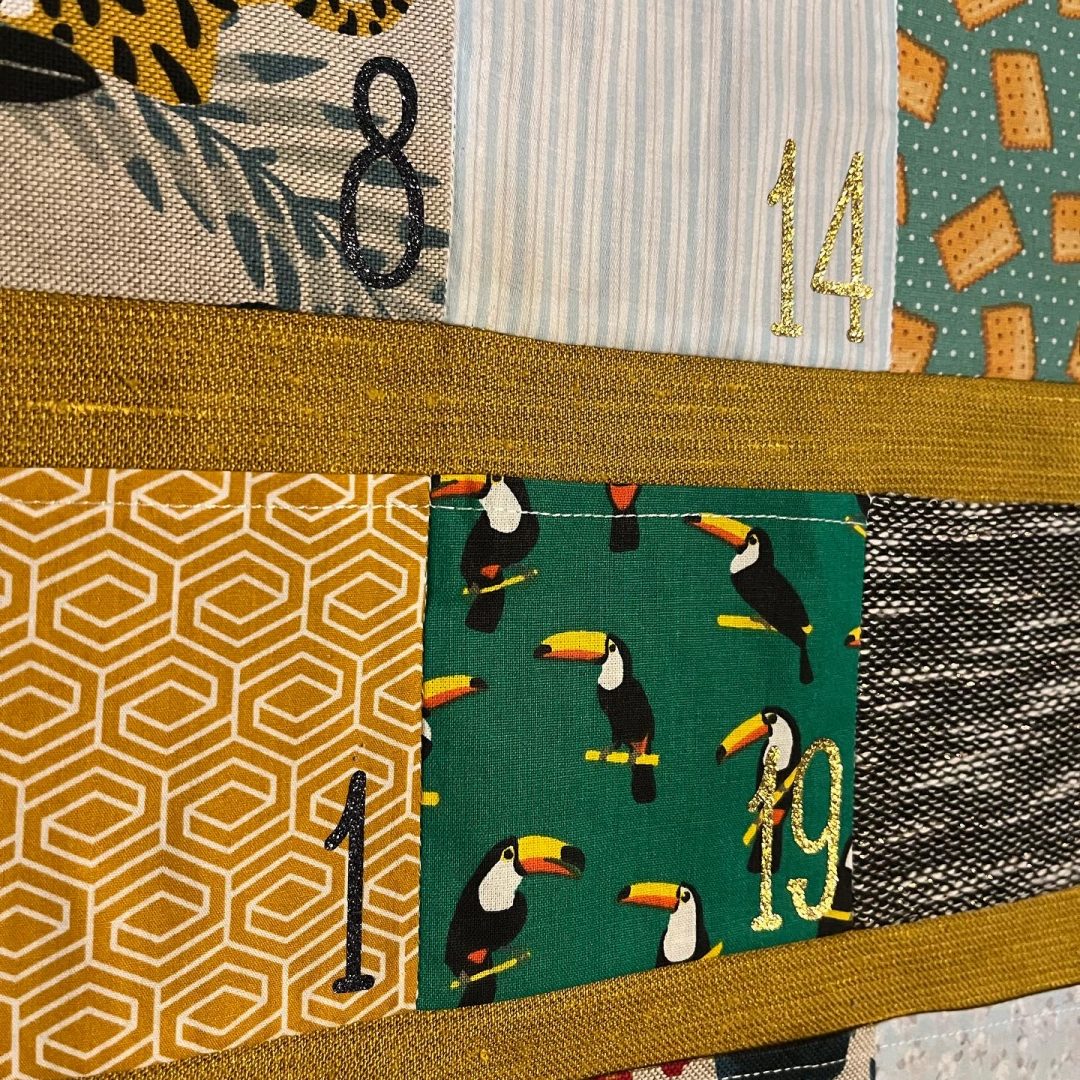 calendrier de l'avent tissu perpétuel artextile