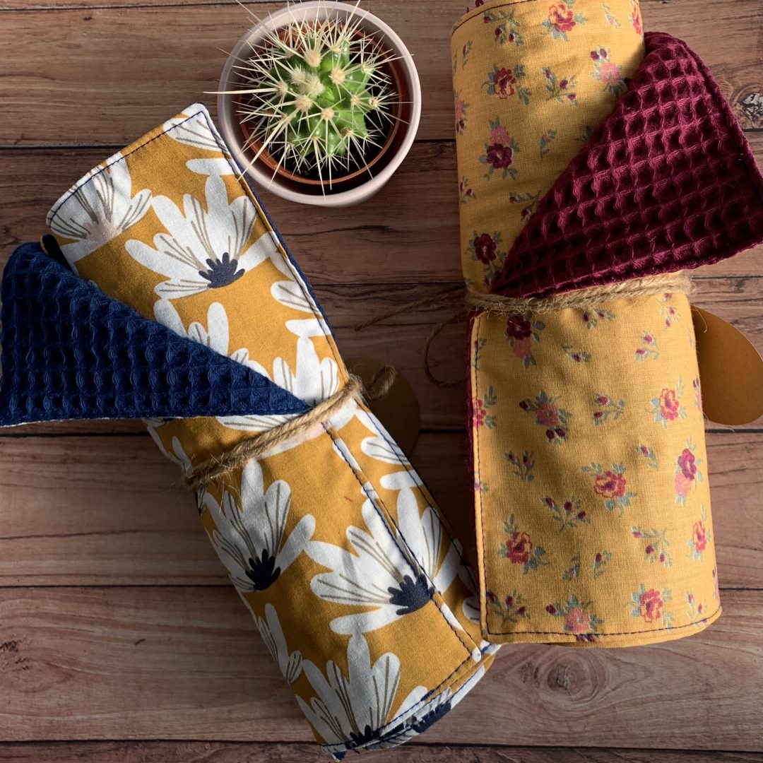 essuie tout lavable réutilisable couleur éponge